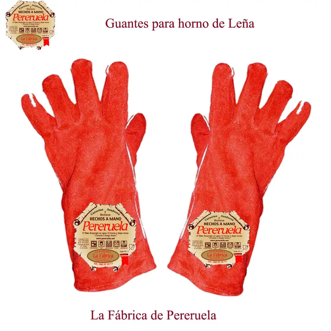 Guantes para horno de leña