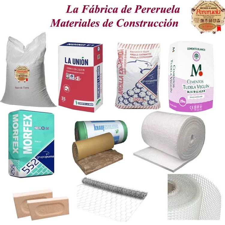 MATERIALES DE MONTAJE DEL HORNO DE PERERUELA