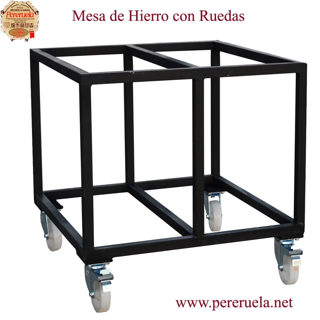 Mesa de Hierro con ruedas