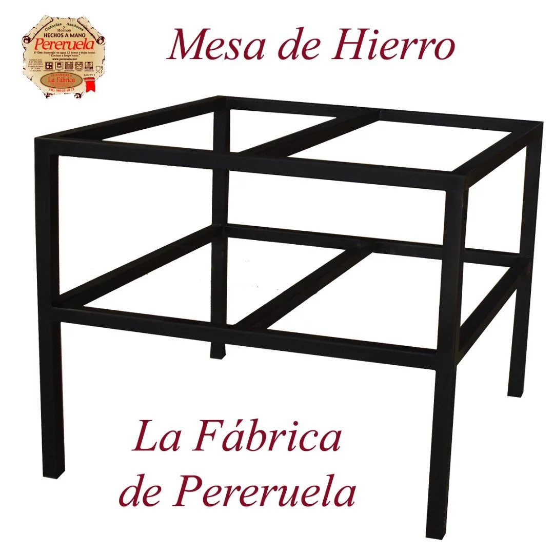 MESA DE HIERRO PARA HORNO DE LEÑA