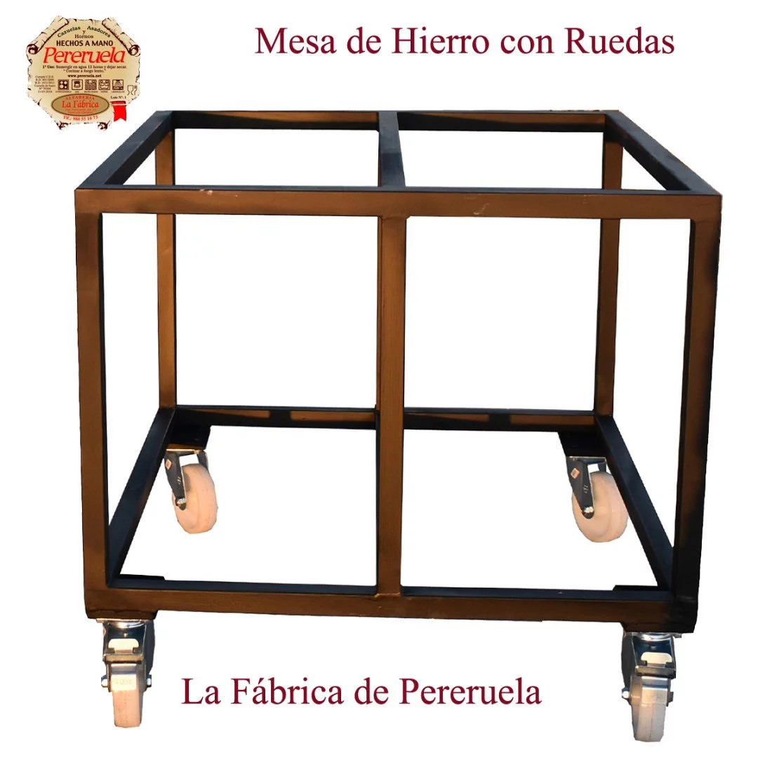 MESA DE HIERRO PARA HORNO DE LEÑA