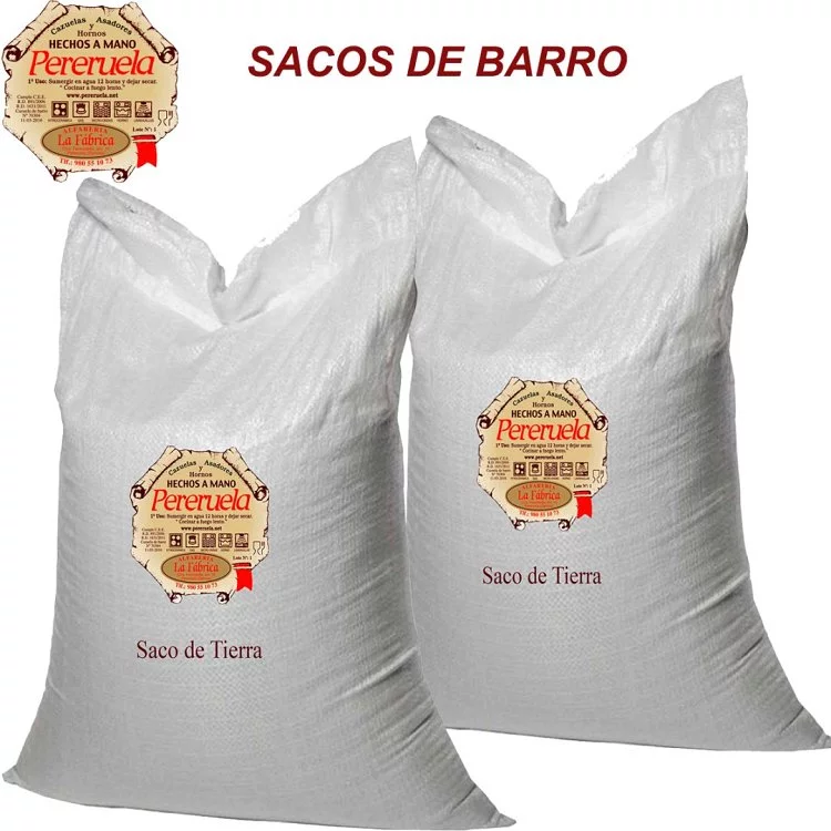 SACOS DE BARRO DE PERERUELA